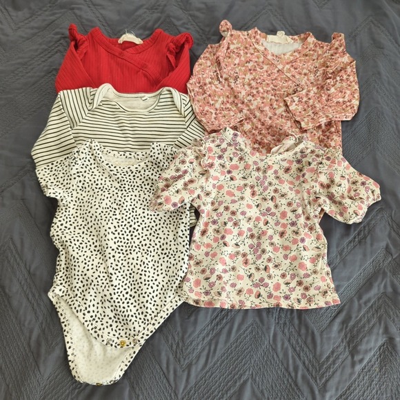 Size 3-6 Month Jessica Simpson Bodysuits Shirts 5 Piece Lot - Picture 1 of 1